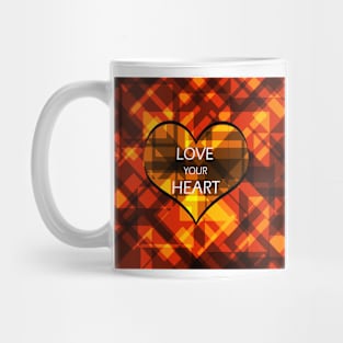 love your heart abstract background Mug